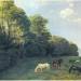 Landscape with grazing horses